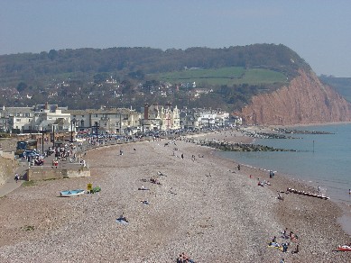 View of Sidmouth from Connaught Gardens